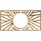 Ekena Millwork Hoover Architectural Grade PVC Pierced Medallion, 30"W x 15"H x 11 1/8"ID x 1"P, Antiqued Bronze CMPP30X15HOABZ - alternate 1